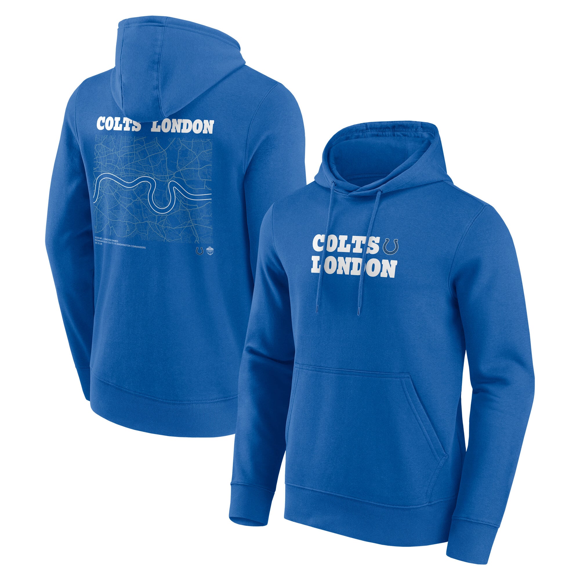 Sweat à capuche Indianapolis Colts International City Games 2026 Hometown - London - Homme