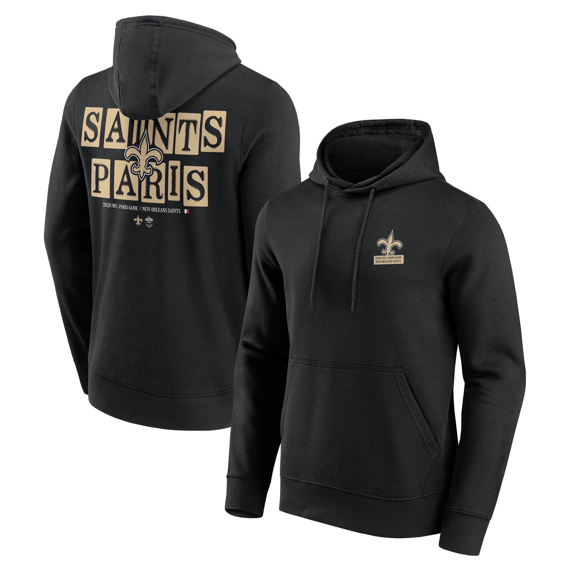 Sweat à capuche New Orleans Saints International City Games 2026 Hometown - Paris - Homme