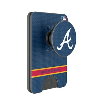 Keyscaper Atlanta Braves Personalized Solid PopSockets Magnetic Wallet