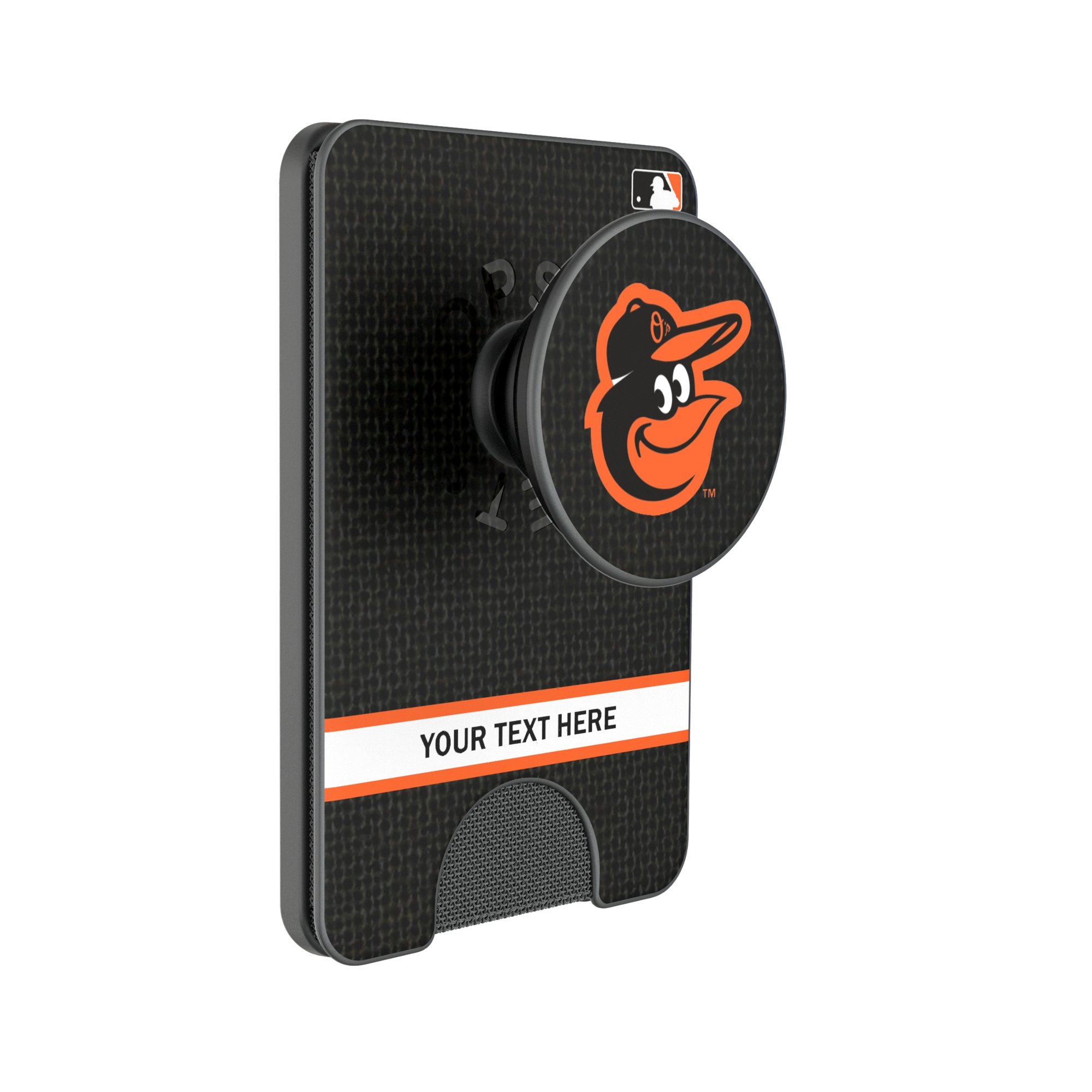 Keyscaper Baltimore Orioles Personalized Solid PopSockets Magnetic Wallet