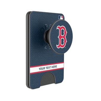 Keyscaper Boston Red Sox Personalized Solid PopSockets Magnetic Wallet