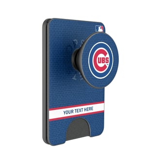 Keyscaper Chicago Cubs Personalized Solid PopSockets Magnetic Wallet