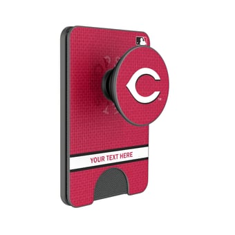 Keyscaper Cincinnati Reds Personalized Solid PopSockets Magnetic Wallet