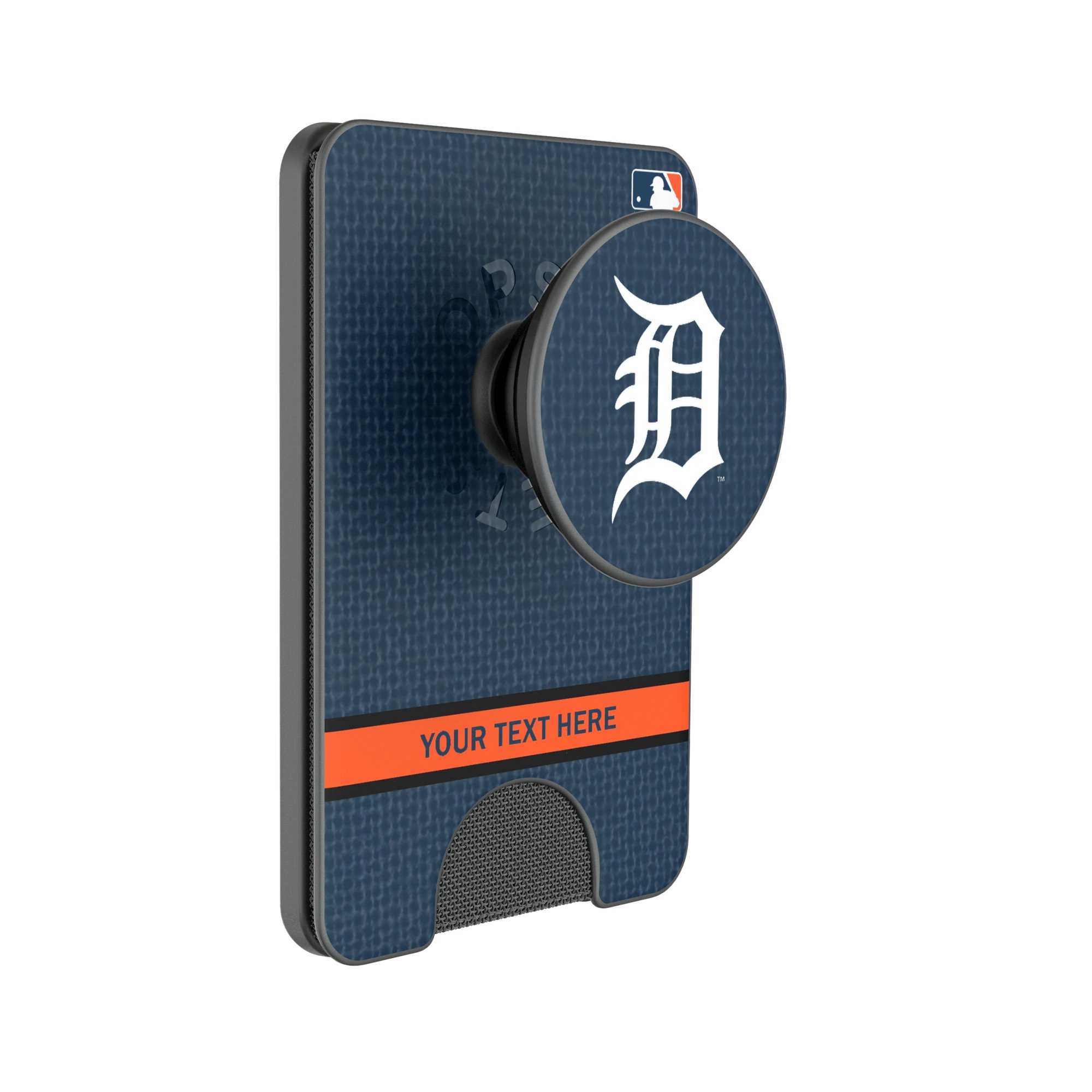 Keyscaper Detroit Tigers Personalized Solid PopSockets Magnetic Wallet