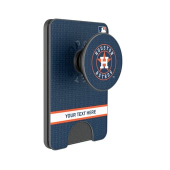 Keyscaper Houston Astros Personalized Solid PopSockets Magnetic Wallet