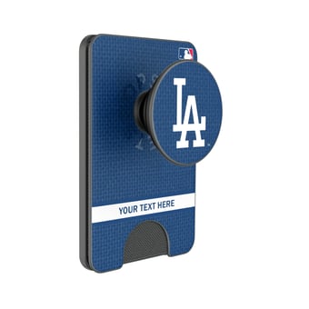 Keyscaper Los Angeles Dodgers Personalized Solid PopSockets Magnetic Wallet