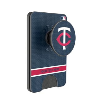 Keyscaper Minnesota Twins Personalized Solid PopSockets Magnetic Wallet