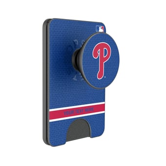 Keyscaper Philadelphia Phillies Personalized Solid PopSockets Magnetic Wallet