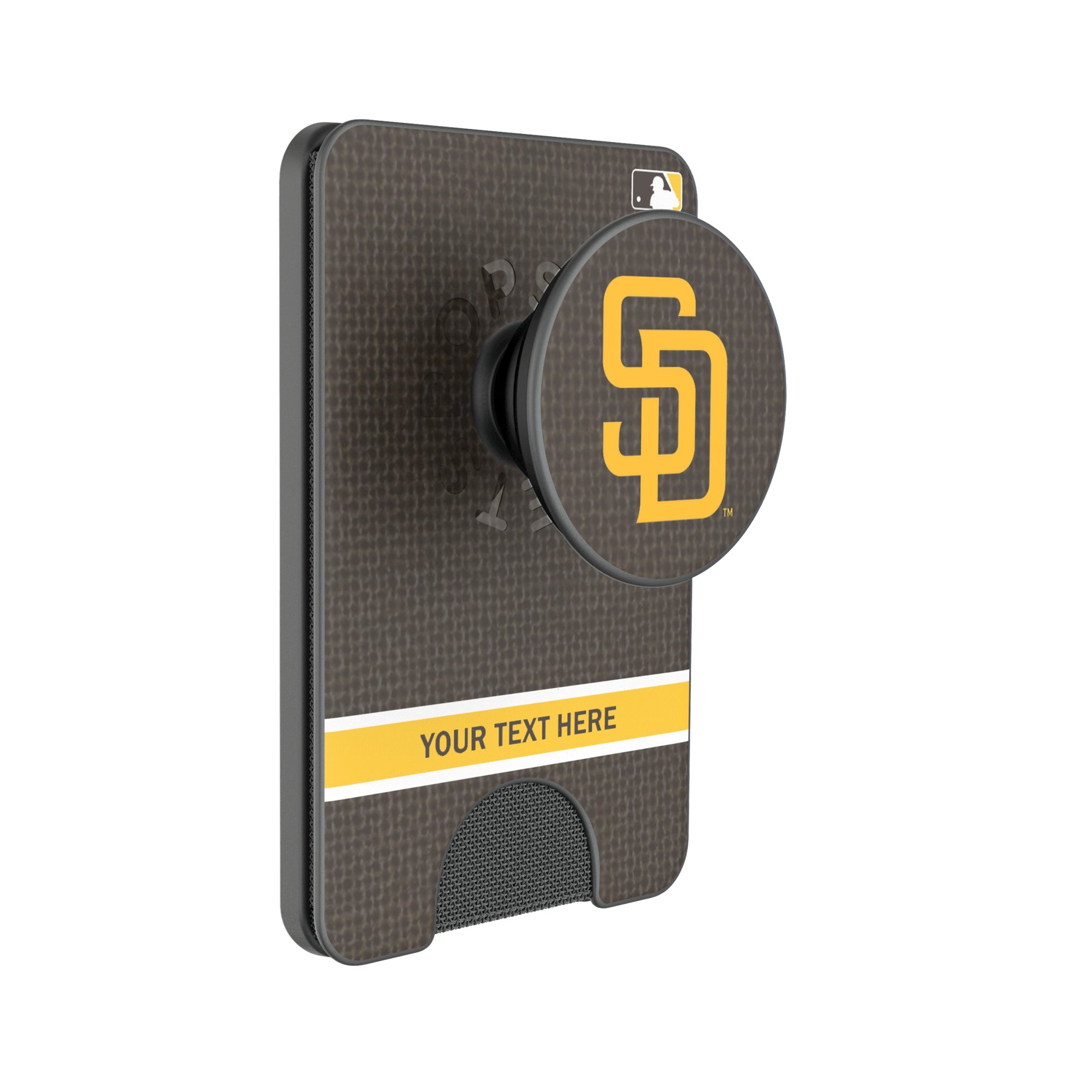 Keyscaper San Diego Padres Personalized Solid PopSockets Magnetic Wallet