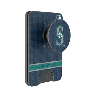 Keyscaper Seattle Mariners Personalized Solid PopSockets Magnetic Wallet