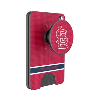 Keyscaper St. Louis Cardinals Personalized Solid PopSockets Magnetic Wallet