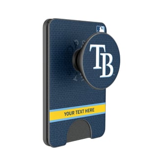 Keyscaper Tampa Bay Rays Personalized Solid PopSockets Magnetic Wallet