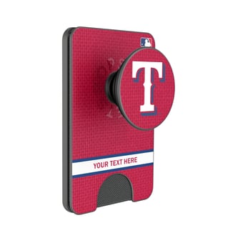 Keyscaper Texas Rangers Personalized Solid PopSockets Magnetic Wallet