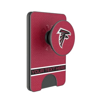 Keyscaper Atlanta Falcons Personalized Endzone Solid PopSockets Magnetic Wallet
