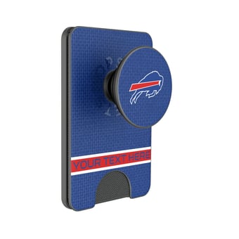 Keyscaper Buffalo Bills Personalized Endzone Solid PopSockets Magnetic Wallet