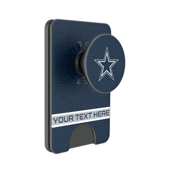Keyscaper Dallas Cowboys Personalized Endzone Solid PopSockets Magnetic Wallet