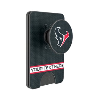 Keyscaper Houston Texans Personalized Endzone Solid PopSockets Magnetic Wallet