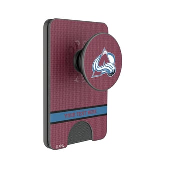 Keyscaper Colorado Avalanche Personalized Solid PopSockets Magnetic Wallet