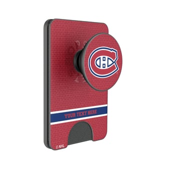 Keyscaper Montreal Canadiens Personalized Solid PopSockets Magnetic Wallet
