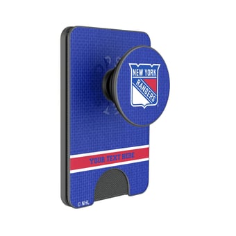 Keyscaper New York Rangers Personalized Solid PopSockets Magnetic Wallet