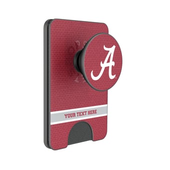Keyscaper Alabama Crimson Tide Personalized Endzone Solid PopSockets Magnetic Wallet
