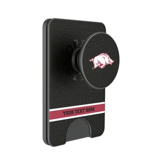 Keyscaper Arkansas Razorbacks Personalized Endzone Solid PopSockets Magnetic Wallet