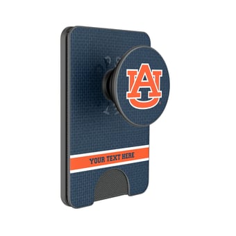Keyscaper Auburn Tigers Personalized Endzone Solid PopSockets Magnetic Wallet
