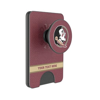 Keyscaper Florida State Seminoles Personalized Endzone Solid PopSockets Magnetic Wallet