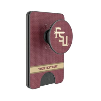 Keyscaper Florida State Seminoles Personalized Endzone Solid PopSockets Magnetic Wallet