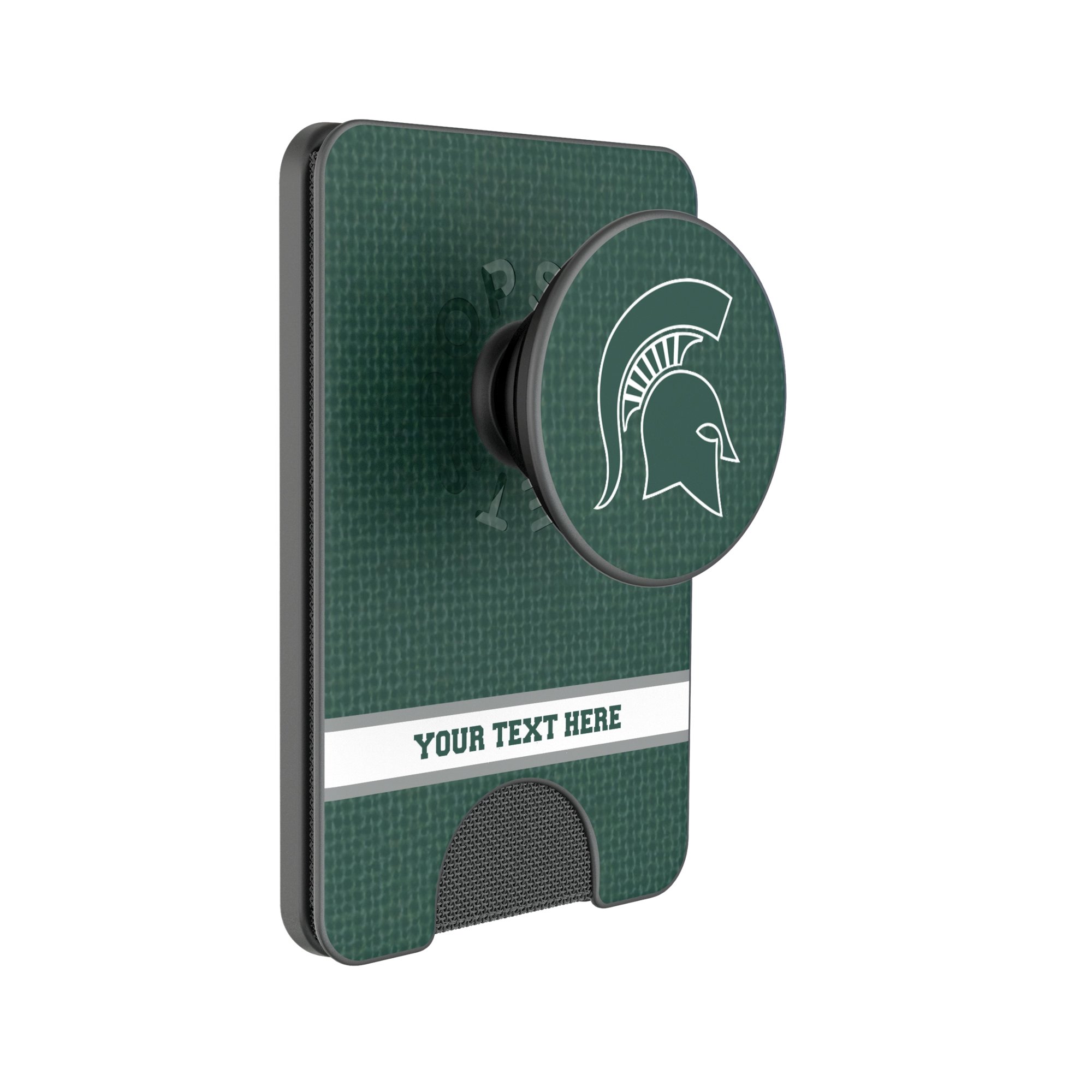 Keyscaper Michigan State Spartans Personalized Endzone Solid PopSockets Magnetic Wallet