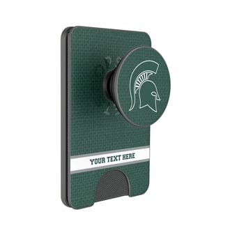 Keyscaper Michigan State Spartans Personalized Endzone Solid PopSockets Magnetic Wallet