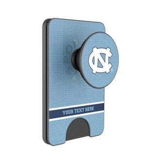 Keyscaper North Carolina Tar Heels Personalized Endzone Solid PopSockets Magnetic Wallet