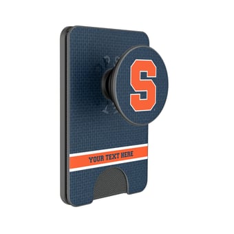 Keyscaper Syracuse Orange Personalized Endzone Solid PopSockets Magnetic Wallet
