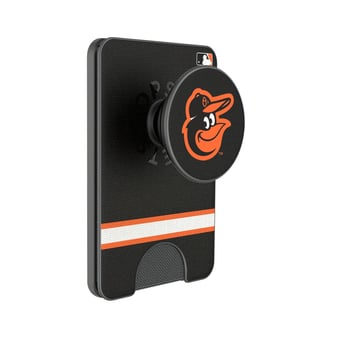 Keyscaper Baltimore Orioles Stripe PopSockets Magnetic Wallet