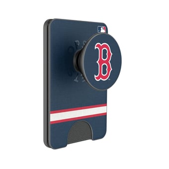 Keyscaper Boston Red Sox Stripe PopSockets Magnetic Wallet