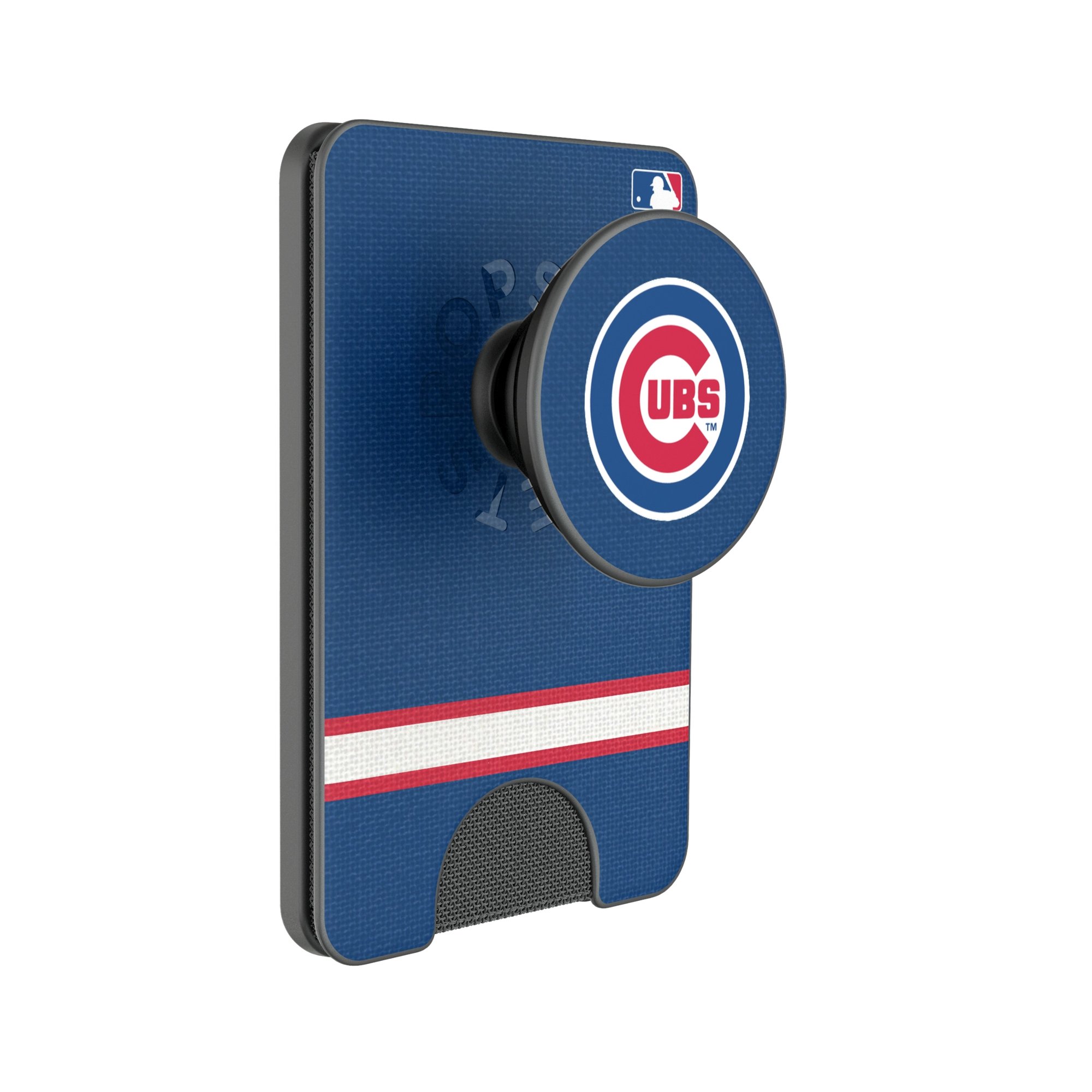 Keyscaper Chicago Cubs Stripe PopSockets Magnetic Wallet