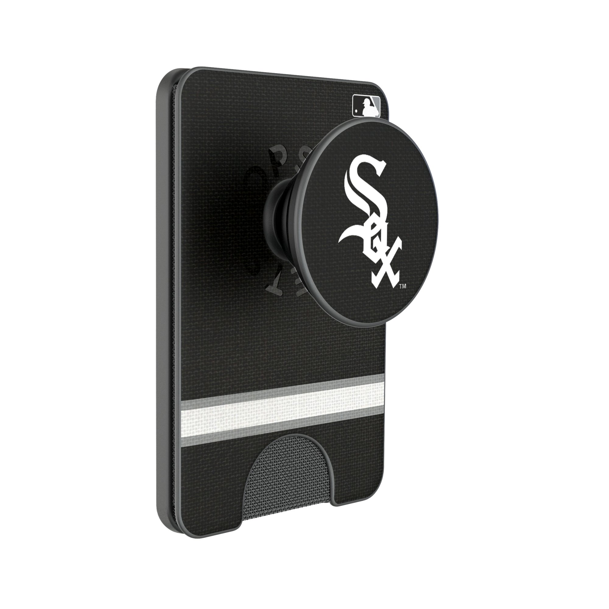 Keyscaper Chicago White Sox Stripe PopSockets Magnetic Wallet