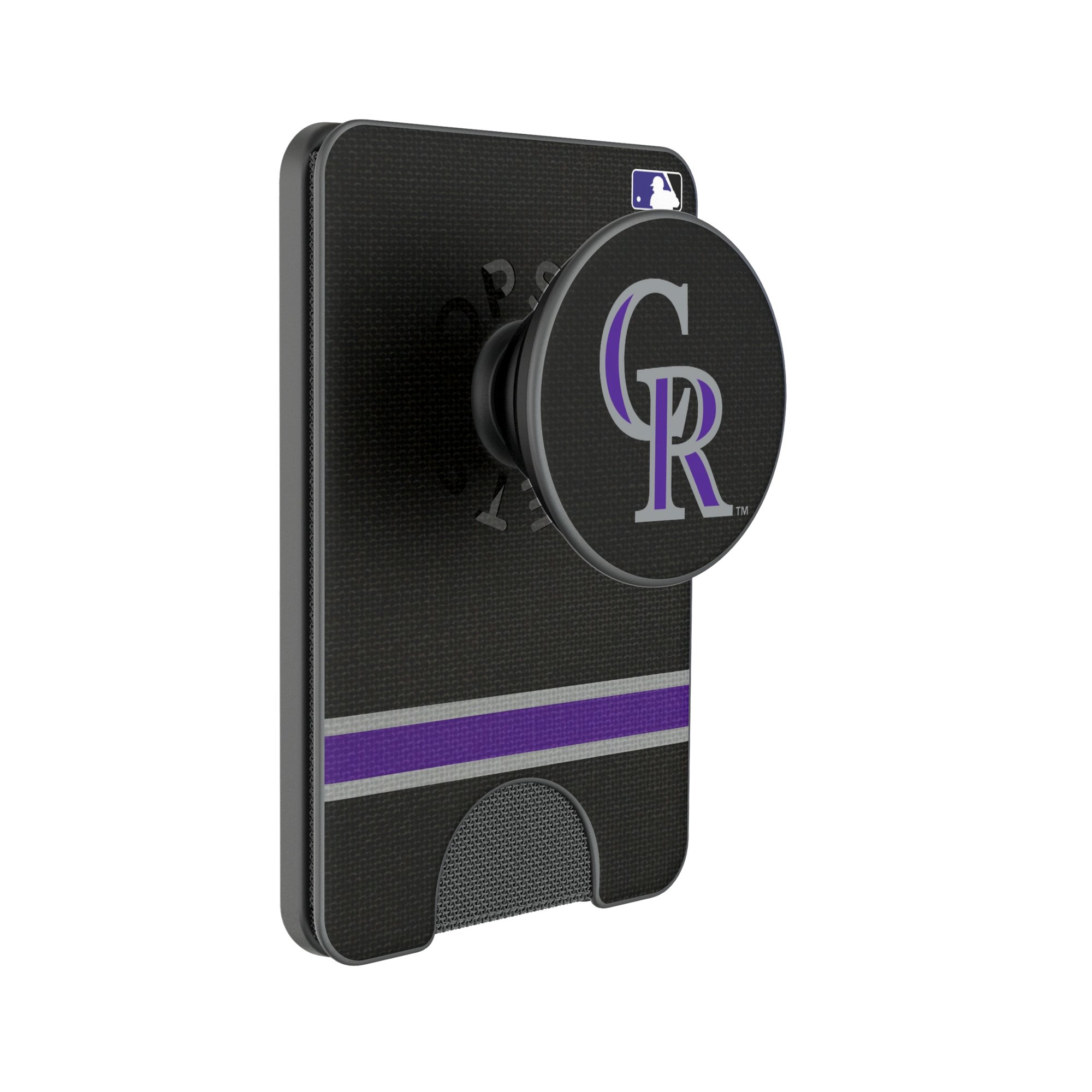 Keyscaper Colorado Rockies Stripe PopSockets Magnetic Wallet