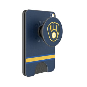 Keyscaper Milwaukee Brewers Stripe PopSockets Magnetic Wallet