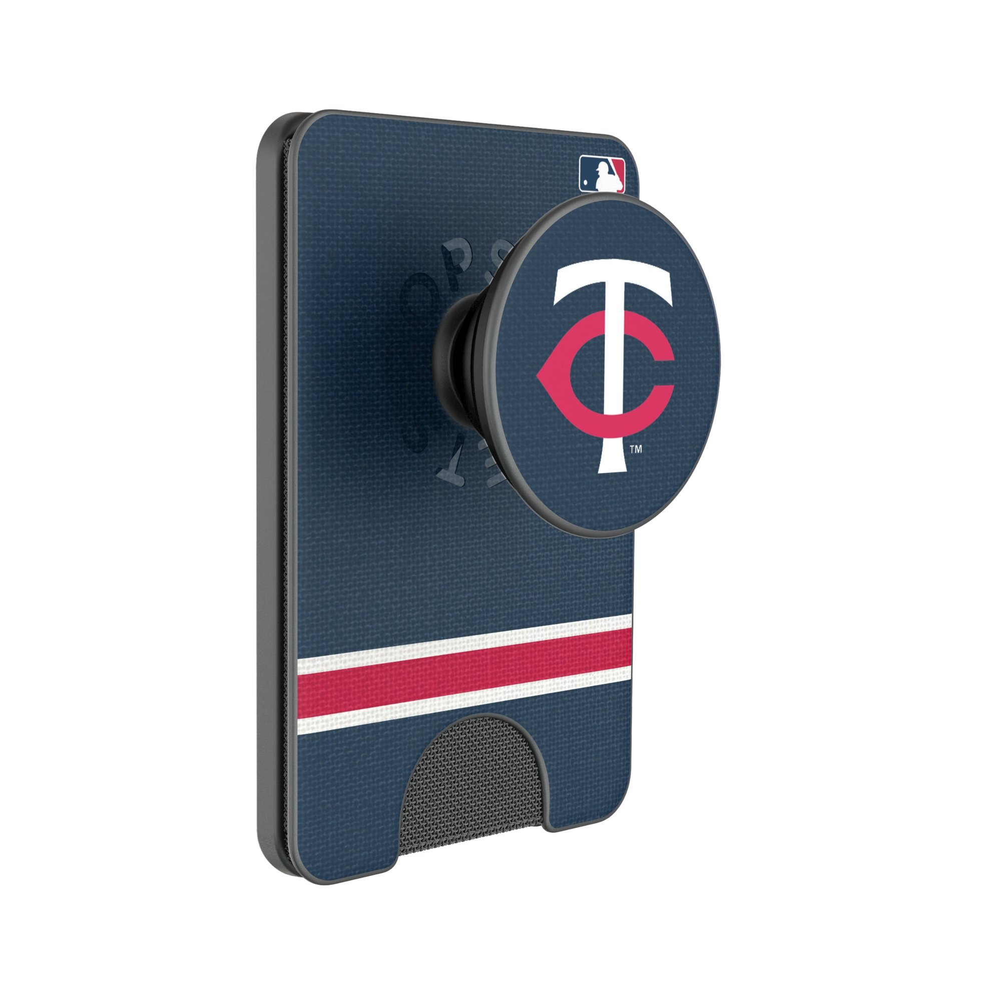 Keyscaper Minnesota Twins Stripe PopSockets Magnetic Wallet