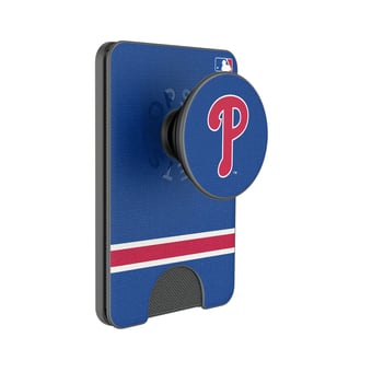 Keyscaper Philadelphia Phillies Stripe PopSockets Magnetic Wallet