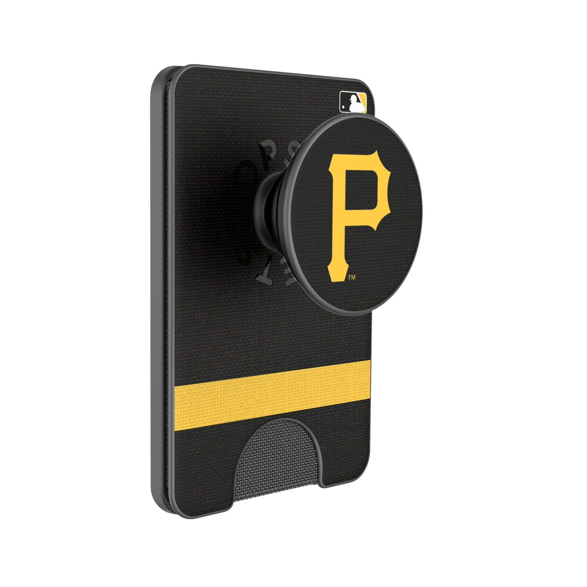 Keyscaper Pittsburgh Pirates Stripe PopSockets Magnetic Wallet