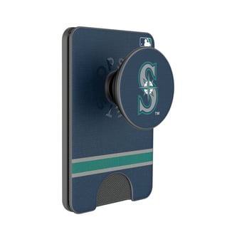Keyscaper Seattle Mariners Stripe PopSockets Magnetic Wallet