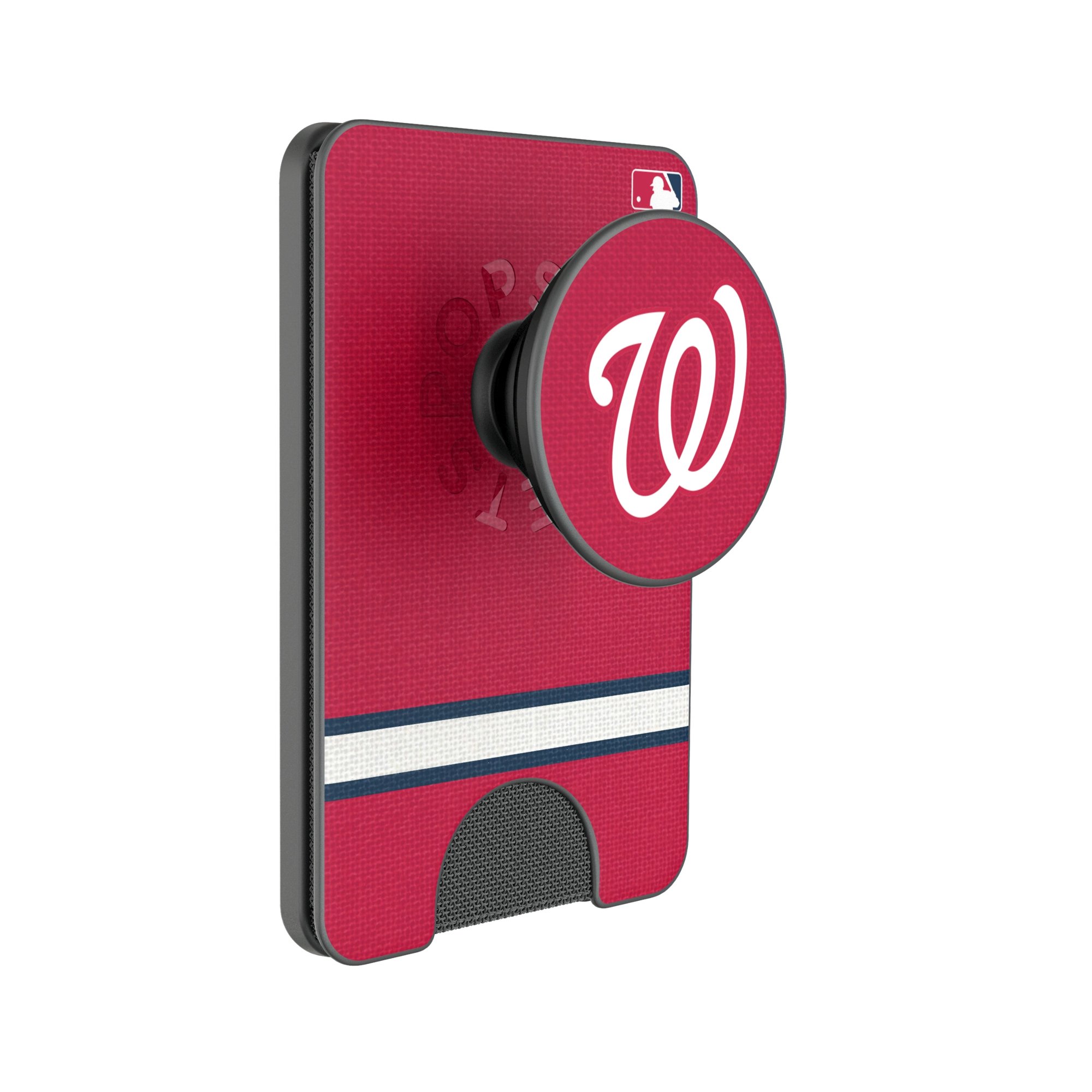 Keyscaper Washington Nationals Stripe PopSockets Magnetic Wallet