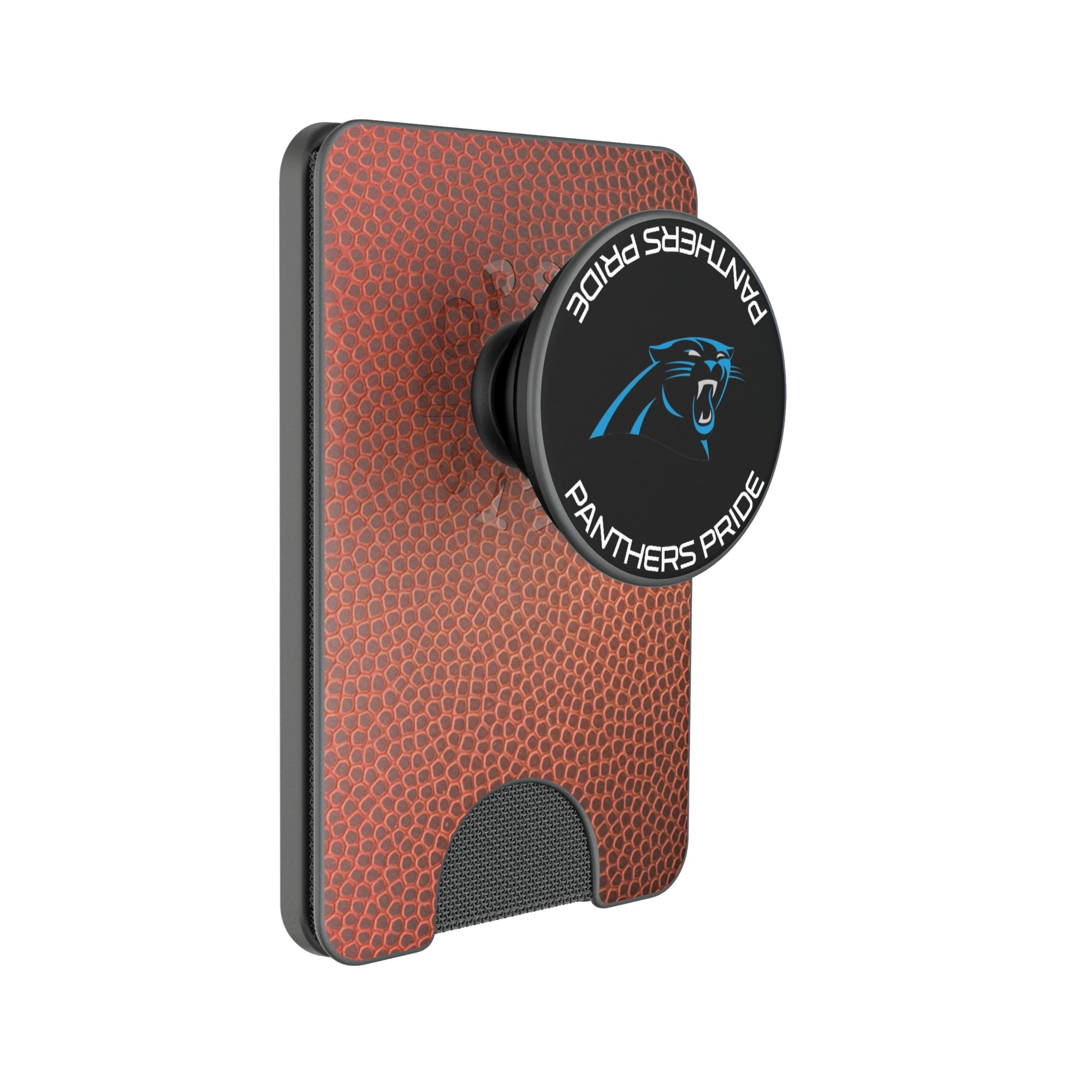 Keyscaper Carolina Panthers Football PopSockets Magnetic Wallet