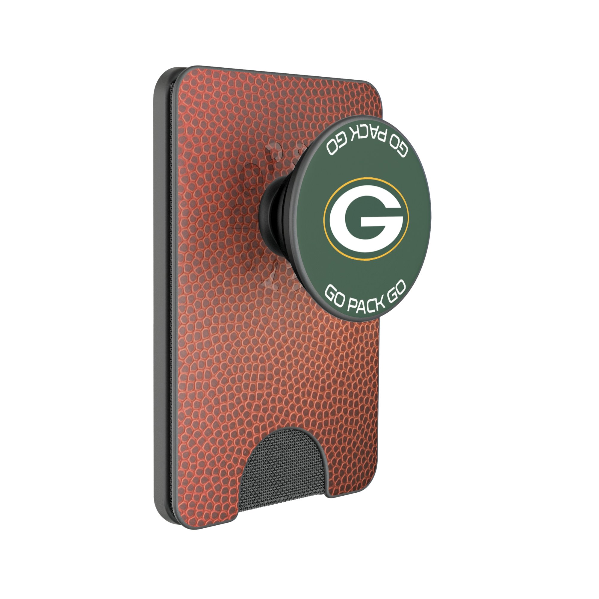 Keyscaper Green Bay Packers Football PopSockets Magnetic Wallet