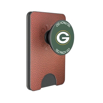 Keyscaper Green Bay Packers Football PopSockets Magnetic Wallet
