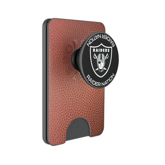 Keyscaper Las Vegas Raiders Football PopSockets Magnetic Wallet