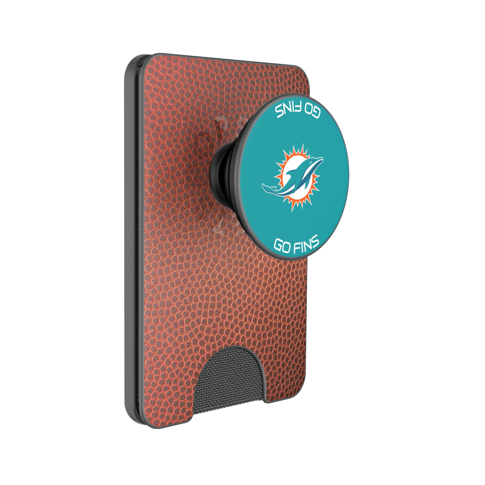 Keyscaper Miami Dolphins Football PopSockets Magnetic Wallet