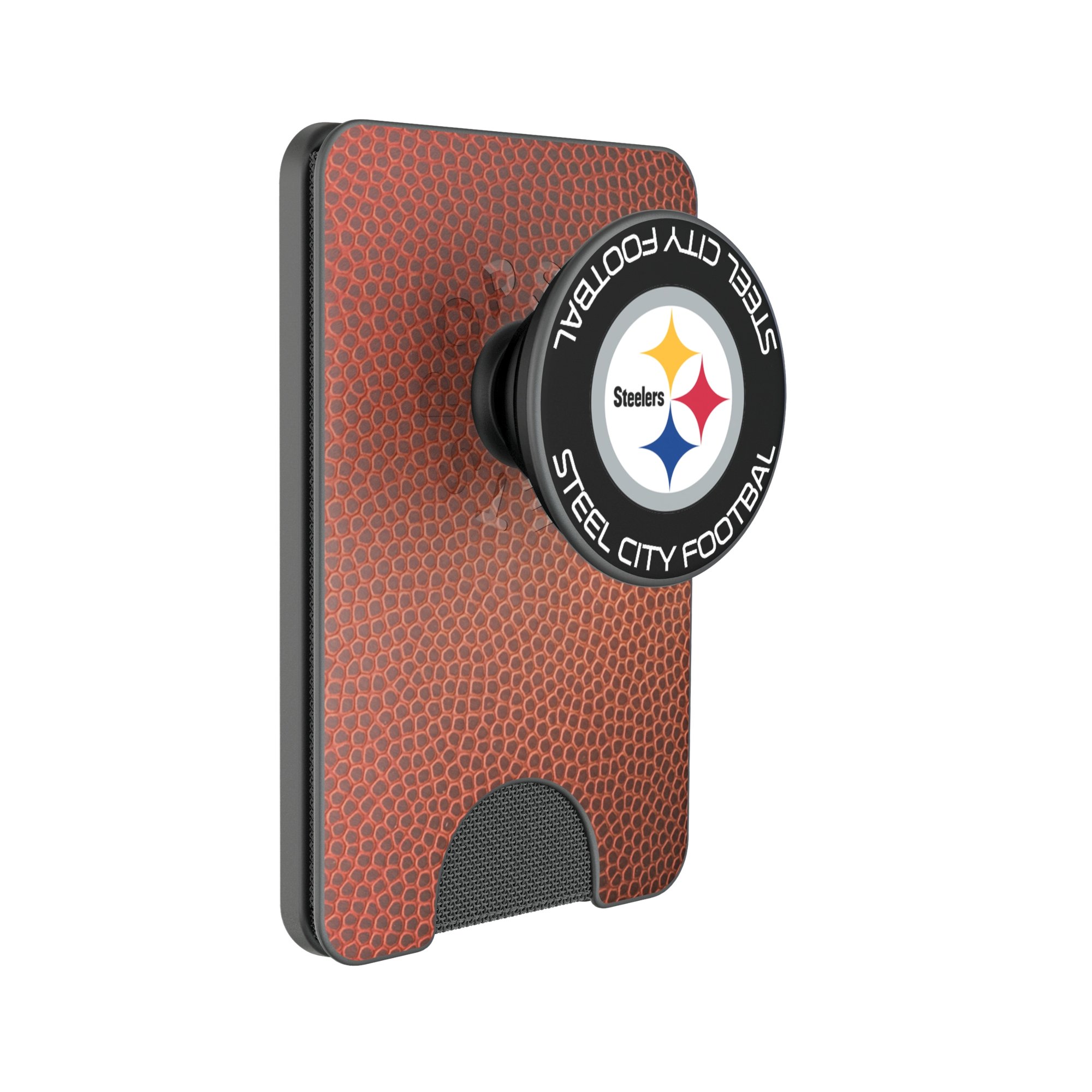 Keyscaper Pittsburgh Steelers Football PopSockets Magnetic Wallet